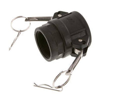 Acoplamiento de polipropileno Camlock DN 40 (1 1/2'') Rp 1 1/2'' Rosca hembra Tipo D MIL-C-27487