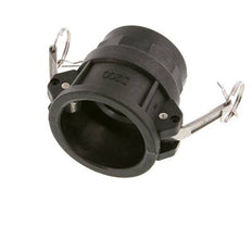 Acoplamiento de polipropileno Camlock DN 50 (2'') Rp 2'' Rosca hembra Tipo D MIL-C-27487