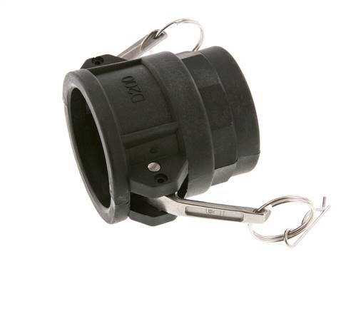 Acoplamiento de polipropileno Camlock DN 50 (2'') Rp 2'' Rosca hembra Tipo D MIL-C-27487