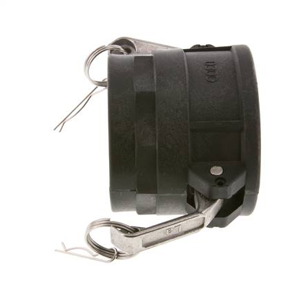 Acoplamiento de polipropileno Camlock DN 75 (3'') Rp 3'' Rosca hembra Tipo D MIL-C-27487
