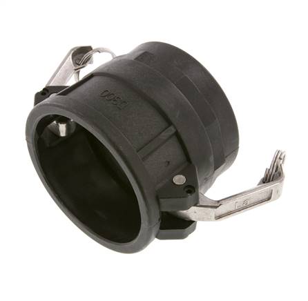 Acoplamiento de polipropileno Camlock DN 75 (3'') Rp 3'' Rosca hembra Tipo D MIL-C-27487