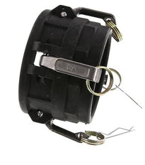 Acoplamiento de polipropileno Camlock DN 90 (4'') Rp 4'' Hembra Tipo D MIL-C-27487
