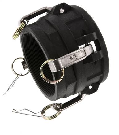 Acoplamiento de polipropileno Camlock DN 90 (4'') Rp 4'' Hembra Tipo D MIL-C-27487