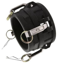 Acoplamiento de polipropileno Camlock DN 90 (4'') Rp 4'' Hembra Tipo D MIL-C-27487