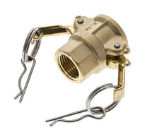 Acoplamiento de latón Camlock DN 15 (1/2'') Rp 1/2'' Hembra Tipo D MIL-C-27487