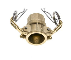 Acoplamiento de latón Camlock DN 15 (1/2'') Rp 1/2'' Hembra Tipo D MIL-C-27487