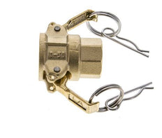Acoplamiento de latón Camlock DN 15 (1/2'') Rp 1/2'' Hembra Tipo D MIL-C-27487