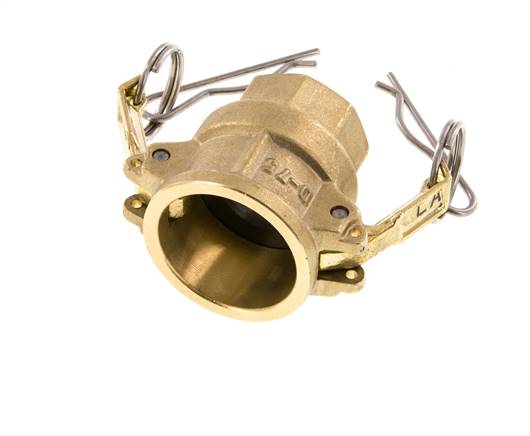 Acoplamiento de latón Camlock DN 20 (3/4'') Rp 3/4'' Hembra Tipo D MIL-C-27487