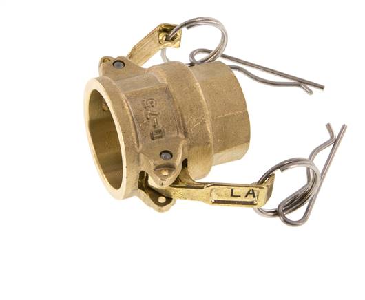 Acoplamiento de latón Camlock DN 20 (3/4'') Rp 3/4'' Hembra Tipo D MIL-C-27487