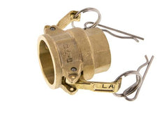 Acoplamiento de latón Camlock DN 20 (3/4'') Rp 3/4'' Hembra Tipo D MIL-C-27487