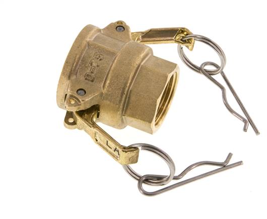 Acoplamiento de latón Camlock DN 20 (3/4'') Rp 3/4'' Hembra Tipo D MIL-C-27487