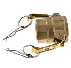 Acoplamiento de latón Camlock DN 32 (1 1/4'') Rp 1 1/4'' Hembra Tipo D MIL-C-27487
