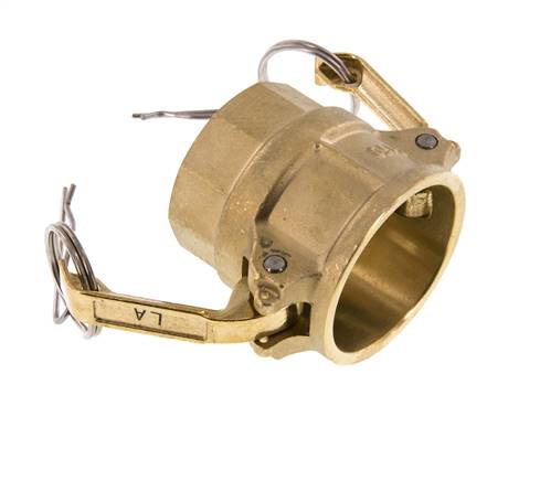 Acoplamiento de latón Camlock DN 40 (1 1/2'') Rp 1 1/2'' Hembra Tipo D MIL-C-27487
