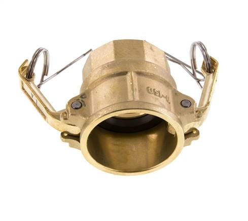 Acoplamiento de latón Camlock DN 40 (1 1/2'') Rp 1 1/2'' Hembra Tipo D MIL-C-27487