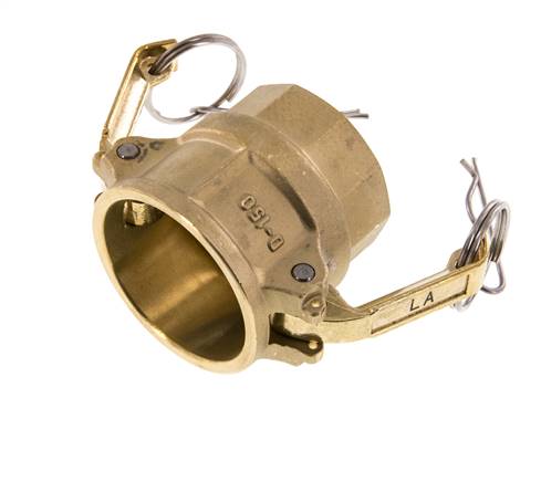 Acoplamiento de latón Camlock DN 40 (1 1/2'') Rp 1 1/2'' Hembra Tipo D MIL-C-27487