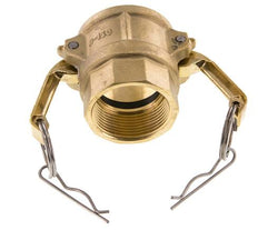 Acoplamiento de latón Camlock DN 40 (1 1/2'') Rp 1 1/2'' Hembra Tipo D MIL-C-27487