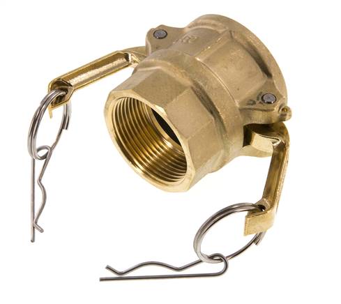 Acoplamiento de latón Camlock DN 40 (1 1/2'') Rp 1 1/2'' Hembra Tipo D MIL-C-27487