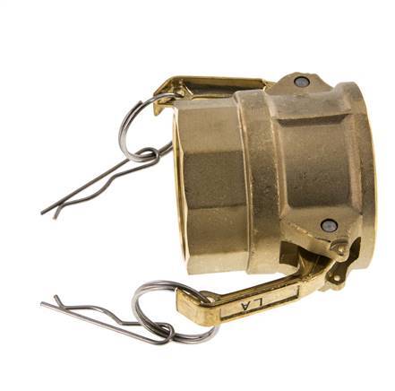 Acoplamiento de latón Camlock DN 50 (2'') Rp 2'' Rosca hembra Tipo D MIL-C-27487