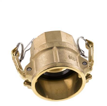 Acoplamiento de latón Camlock DN 50 (2'') Rp 2'' Rosca hembra Tipo D MIL-C-27487