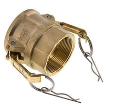 Acoplamiento de latón Camlock DN 50 (2'') Rp 2'' Rosca hembra Tipo D MIL-C-27487