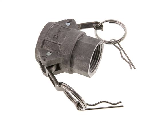 Acoplamiento de aluminio Camlock DN 25 (1'') Rp 1'' Rosca hembra Tipo D MIL-C-27487