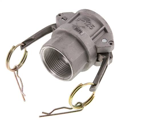 Acoplamiento de aluminio Camlock DN 32 (1 1/4'') Rp 1 1/4'' Rosca Hembra Tipo D MIL-C-27487