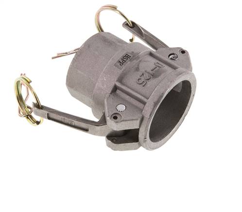 Acoplamiento de aluminio Camlock DN 32 (1 1/4'') Rp 1 1/4'' Rosca Hembra Tipo D MIL-C-27487