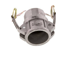 Acoplamiento de aluminio Camlock DN 32 (1 1/4'') Rp 1 1/4'' Rosca Hembra Tipo D MIL-C-27487