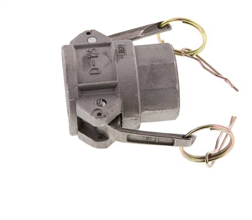 Acoplamiento de aluminio Camlock DN 32 (1 1/4'') Rp 1 1/4'' Rosca Hembra Tipo D MIL-C-27487