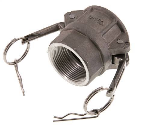 Acoplamiento de aluminio Camlock DN 40 (1 1/2'') Rp 1 1/2'' Rosca hembra Tipo D MIL-C-27487