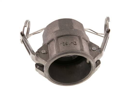 Acoplamiento de aluminio Camlock DN 40 (1 1/2'') Rp 1 1/2'' Rosca hembra Tipo D MIL-C-27487