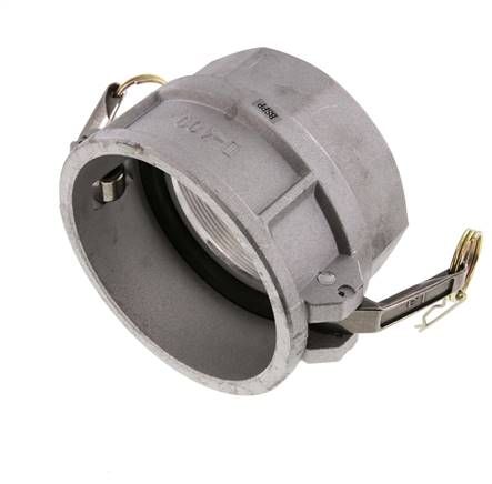 Acoplamiento de aluminio Camlock DN 90 (4'') Rp 4'' Rosca Hembra Tipo D MIL-C-27487