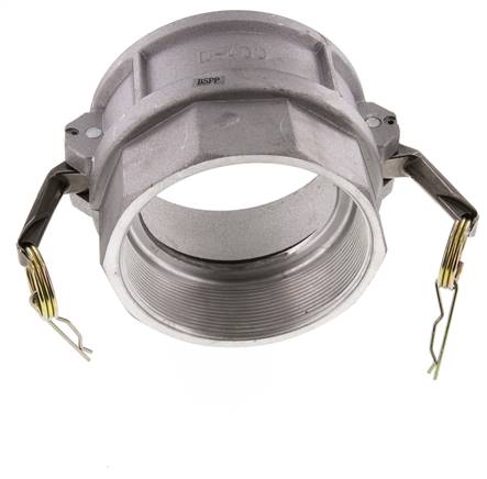 Acoplamiento de aluminio Camlock DN 90 (4'') Rp 4'' Rosca Hembra Tipo D MIL-C-27487