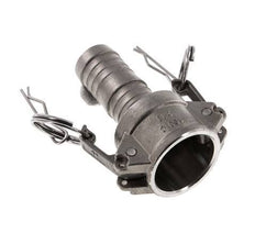 Acoplamiento de acero inoxidable Camlock DN 25 (1'') Pilar de manguera (25 mm) Tipo C MIL-C-27487