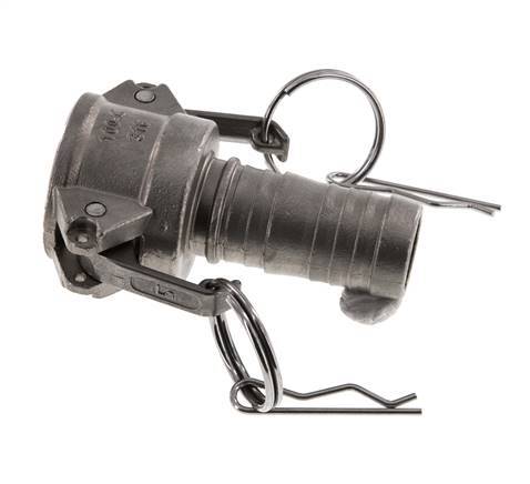 Acoplamiento de acero inoxidable Camlock DN 25 (1'') Pilar de manguera (25 mm) Tipo C MIL-C-27487