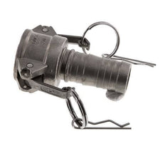 Acoplamiento de acero inoxidable Camlock DN 25 (1'') Pilar de manguera (25 mm) Tipo C MIL-C-27487