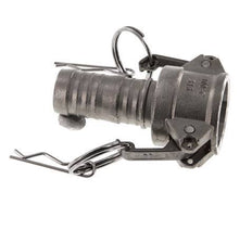 Acoplamiento de acero inoxidable Camlock DN 25 (1'') Pilar de manguera (25 mm) Tipo C MIL-C-27487