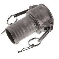 Acoplamiento de acero inoxidable Camlock DN 50 (2'') Pilar de manguera (50 mm) Tipo C MIL-C-27487