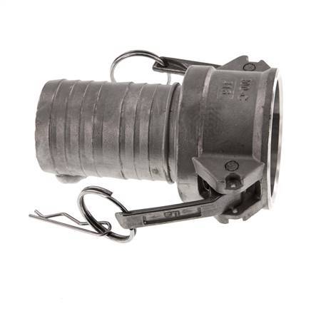 Acoplamiento de acero inoxidable Camlock DN 50 (2'') Pilar de manguera (50 mm) Tipo C MIL-C-27487