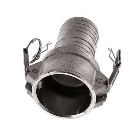 Acoplamiento de acero inoxidable Camlock DN 50 (2'') Pilar de manguera (50 mm) Tipo C MIL-C-27487