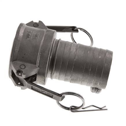 Acoplamiento de acero inoxidable Camlock DN 50 (2'') Pilar de manguera (50 mm) Tipo C MIL-C-27487