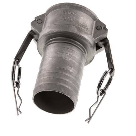 Acoplamiento de acero inoxidable Camlock DN 50 (2'') Pilar de manguera (50 mm) Tipo C MIL-C-27487