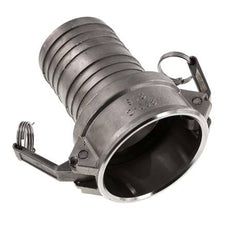 Acoplamiento de acero inoxidable Camlock DN 75 (3'') Pilar de manguera (75 mm) Tipo C MIL-C-27487