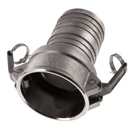 Acoplamiento de acero inoxidable Camlock DN 75 (3'') Pilar de manguera (75 mm) Tipo C MIL-C-27487