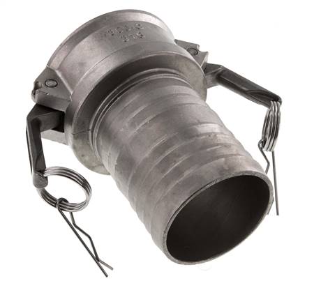 Acoplamiento de acero inoxidable Camlock DN 75 (3'') Pilar de manguera (75 mm) Tipo C MIL-C-27487