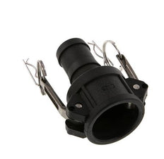 Acoplamiento de polipropileno Camlock DN 32 (1 1/4'') Pilar de manguera (32 mm) Tipo C MIL-C-27487