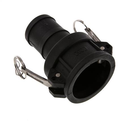 Acoplamiento de polipropileno Camlock DN 50 (2'') Pilar de manguera (50 mm) Tipo C MIL-C-27487