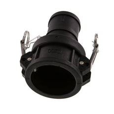 Acoplamiento de polipropileno Camlock DN 50 (2'') Pilar de manguera (50 mm) Tipo C MIL-C-27487