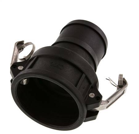 Acoplamiento de polipropileno Camlock DN 75 (3'') Pilar de manguera (75 mm) Tipo C MIL-C-27487