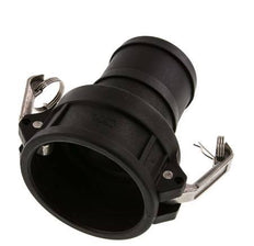 Acoplamiento de polipropileno Camlock DN 75 (3'') Pilar de manguera (75 mm) Tipo C MIL-C-27487